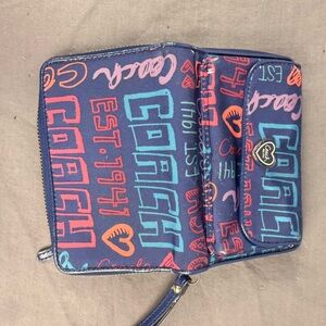 Coach Graffiti Pop Art Wristlet Wallet Y2K Colorful Cute